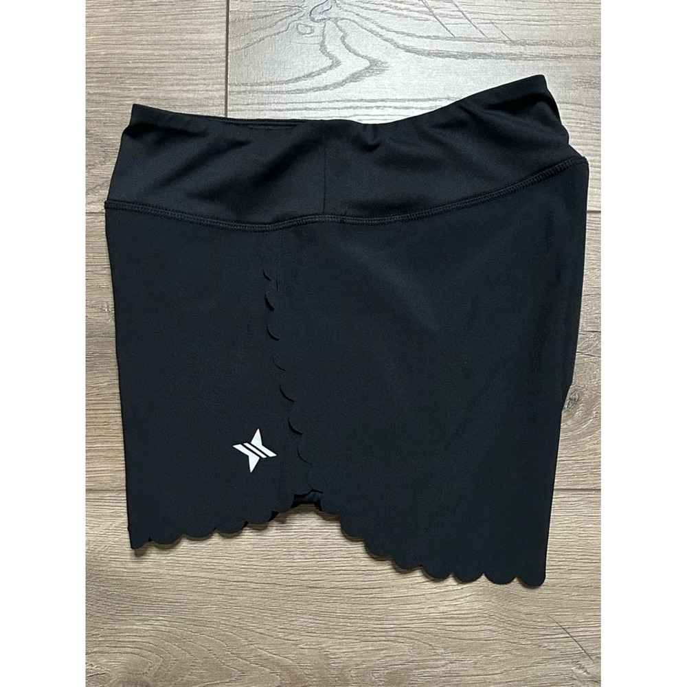 Tuckernuck Tnuck Black Scallop Performance Jersey Marisa Shorts Size XS - Picture 2 of 12
